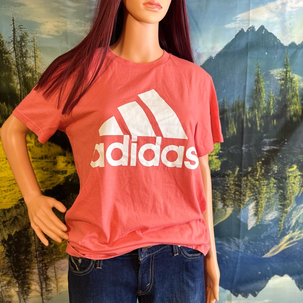 Adidas Women's Pink Short Sleeve Tee